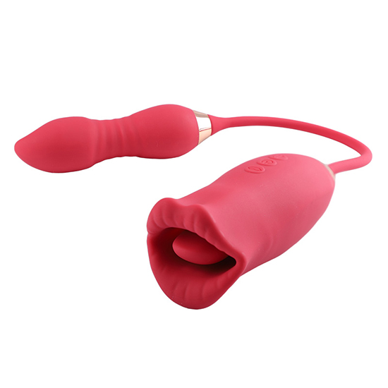 Rose Sex Toys for Women Thrusting Dildo G Spot Vibrator Clitoral Stimulator