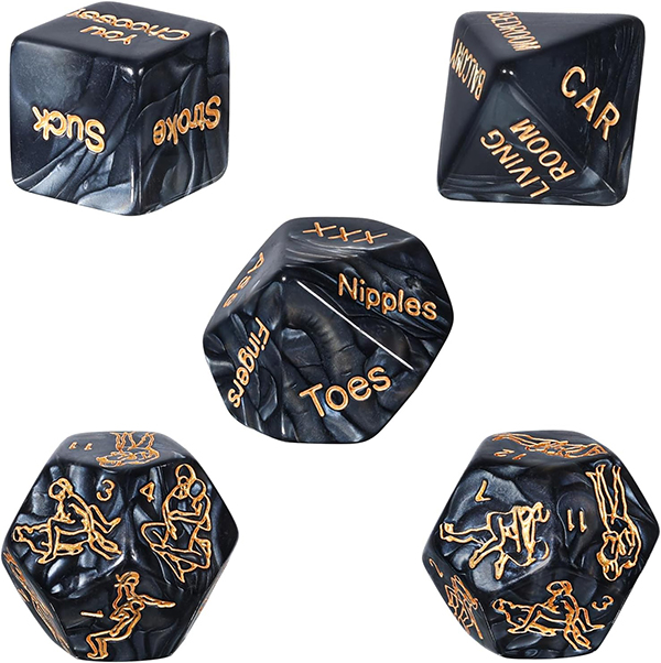 5pcs Sex Dice Set for Adult Couples Sex Games 