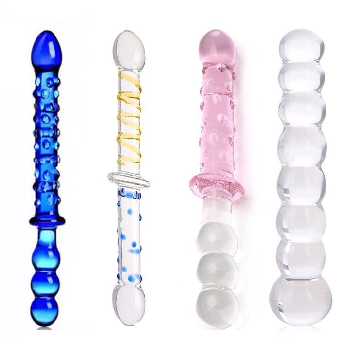  Glass SM G-spot Pleasure Anal Butt Plug