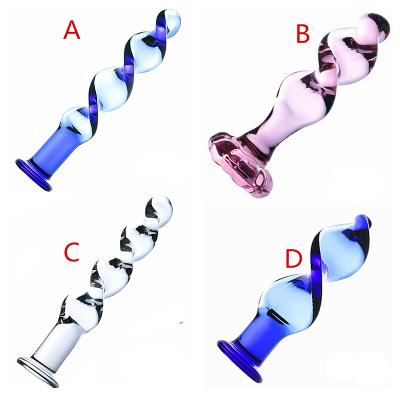 Crystal Anal Plug Beads Dildo G Spot Sex Toys 